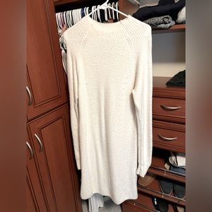 Abercrombie Cream Sweater Dress - Size Med Tall